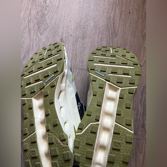 On Running Sneakers with Green and Blue Accents - Picture 7 of 8